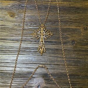 Handmade Necklace With Cross Pendant